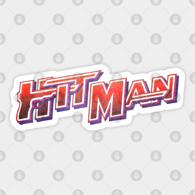 Hit Man Vintage Action Movie Sticker by 8 Fists of Tees